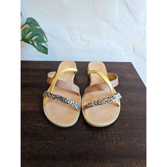 Dolce Vita Nebi Strappy Multicolor Slide Sandals - Size 8.5 - Picture 3 of 7